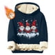 thumbnail image 1 of Sudadera con capucha para hombre, informal, a la moda, con estampado navideño, de manga larga y bolsillo, de poliéster, 1 of 5