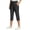 Black, variant on Women's Lounge Joggers Sweatpants Summer Running Athletic Camping Travel Golf Capri Pants with Pockets by Yigetop Black L