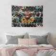 thumbnail image 5 of SEANATIVE Highland Cow Sunflower Tapestry Aztec Ethnic Tapestry for Bedroom Small Wall Hanging Tapestry for Office Decor Mini Tapestry for Cafe Small Tapestry for Gallery Wall Displays, 5 of 6