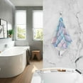 thumbnail image 2 of Yayeee 100% Cotton Hand Towels for Bathroom 16" x 28" Soft Absorbent Kitchen Towel, Purple Art Pattern, 2 of 7