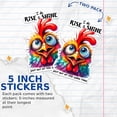 thumbnail image 4 of (2 Pack) I Do Rise & Shine Just Not at The Same Time Stickers - Funny Not A Morning Person - 5 Inches On Longest Side - Premium Vinyl - for Cars, Trucks, Skateboards, Laptops - Made in USA - BMCS1038, 4 of 7