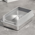 thumbnail image 3 of XL Stainless Steel Sifting Cat Litter Box with High Sides and Odor Control, 3 of 9