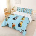 thumbnail image 2 of Homewish Kawaii Dog Queen Comforter Set,Vintage Animal Comforter Sets Queen,Blue,Reversible,3 Pieces,1 Comforter and 2 Pillowcases, 2 of 7