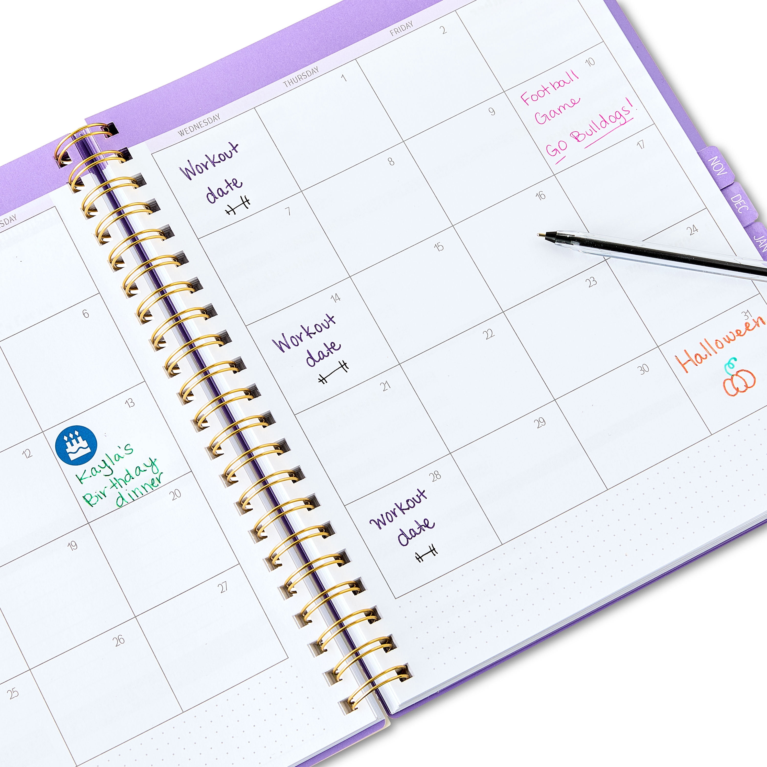 Pen+Gear Large 9"x11" Multi-Color 15-Month Planner, April 2026-June 2027