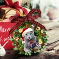 thumbnail image 3 of Russian Blue Cat Christmas Ornament – Holiday Pet Gift & Wooden Xmas Tree Hanging Décor, 3 of 3