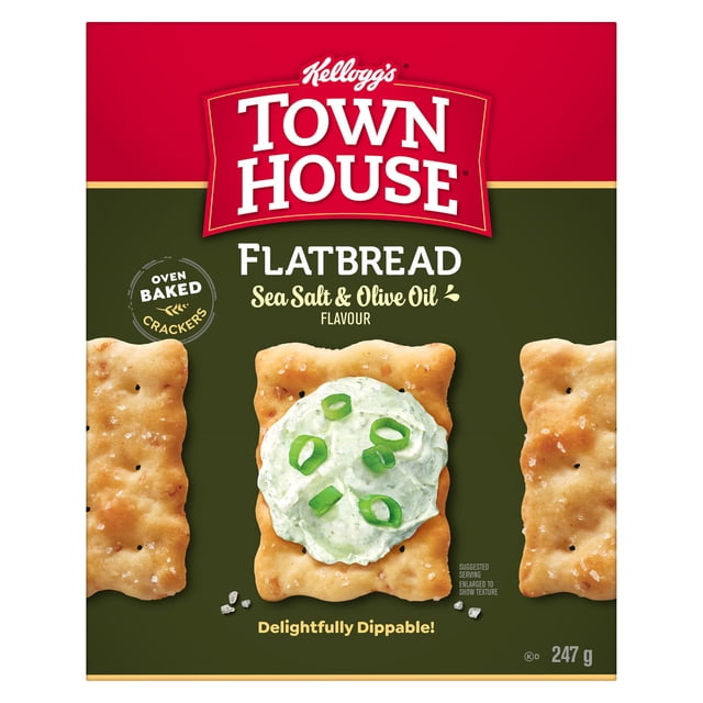Town House Flatbread Sea Salt & Olive Oil Crackers, 247g