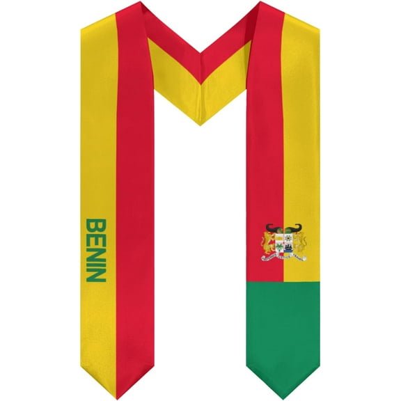 DABOYOZHZH Benin Graduation Stole Shawl Sash Honor For Study Aboard International Students
