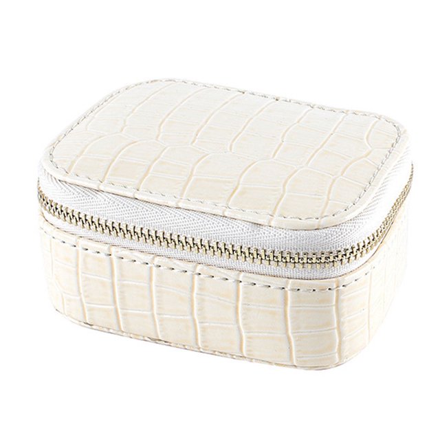 Joyero Jumpingount PU Mujer Organizador multifuncional Blanco AP016104-02