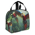 thumbnail image 2 of Easygdp Flying Parrots In Jungle Bolsa Térmica Premium - Tela Oxford Impermeable, Gran Capacidad, Bolsillo Frontal, Unisex para Trabajo, Escuela, Actividades al Aire Libre y Picnics, 2 of 8