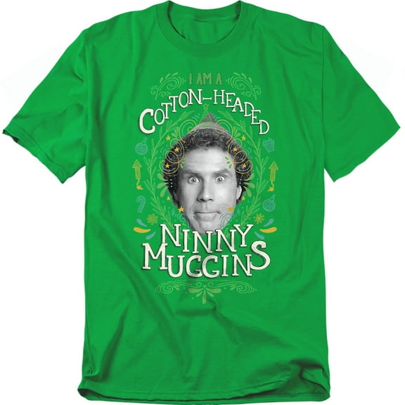 Elf T-Shirt Cotton Headed Ninny Muggins Unisex Graphic Tee for Men & Women