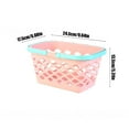 thumbnail image 3 of Yoloke Storage Baskets Plastic Shopping Basket Small Shopping Basket with Handle Grocery Basket Toy Storage Basket Picnic Basket Retail Store Handheld Basket Toy Shopping Cart, 3 of 4