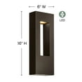 thumbnail image 3 of Hinkley Lighting 1648-Led Atlantis 16" Tall Outdoor Wall Sconce, 3 of 23
