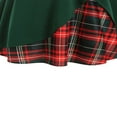 thumbnail image 5 of PENGXIANG Women‘s Spring Autumn Patchwork Dress Long Sleeve Square Neck Plaid Zipper A-Line Dress, 5 of 5