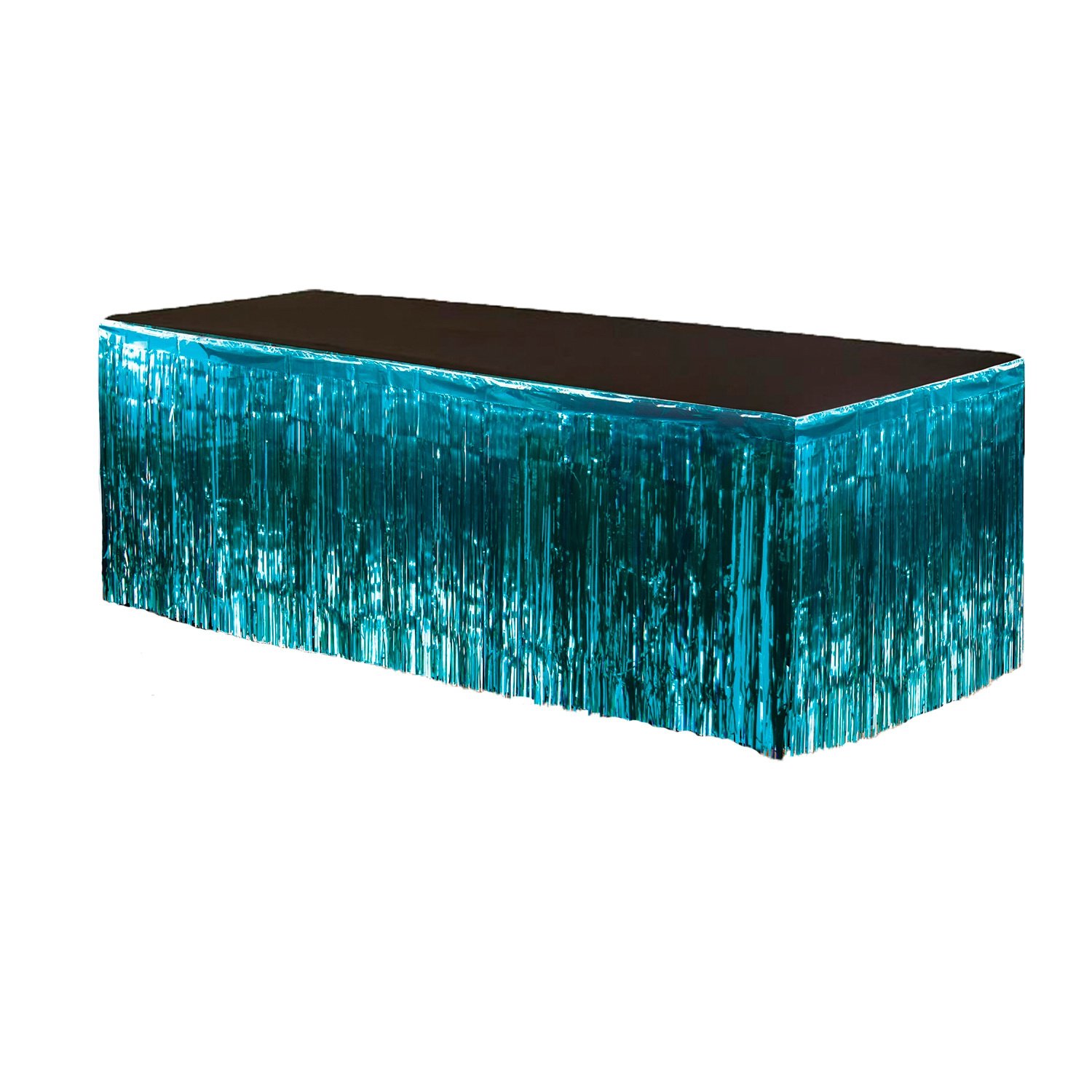 PMU Fringe Table Skirt (Teal) 9 ft x 29 inches Pkg/12