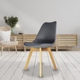 thumbnail image 2 of Set de 4 Sillas de Comedor Acojinadas Frankfurt Gris MUNDO IN Casa, 2 of 9
