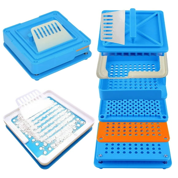 CRCMUHE Baking trays trays 100 Hole Household Manual Fill Tray Quick Fill Tool DIY Fill Tray 00 Size Multi Purpose Fill Tool. Home Automatic Number Two