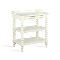 Bowery Hill Traditional Antique White Wood Nightstand in White