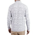 thumbnail image 2 of Men's-Cutter & Buck  Gray Pitt Panthers Traverse Stretch Eco Camo DryTec Tri-Blend Quarter-Zip Pullover, 2 of 2