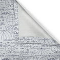 thumbnail image 5 of Ambesonne Modern Grommet Curtain, Student Geometry, 50" x 108", Dark Purple and White, 5 of 6