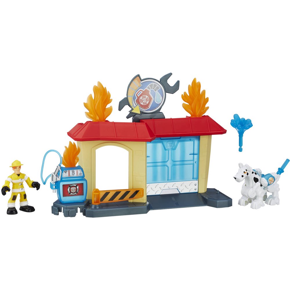 Playskool Heroes Transformers Rescue Bots Griffin Rock Garage - Walmart.com - Walmart.com