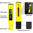 thumbnail image 5 of Medidor de PH digital, probador digital de calidad del agua, rango de medición para 0-14 Ph, precisión de 0,01 Ph, para agua potable, acuarios, hidroponía, piscinas (amarillo), 5 of 5