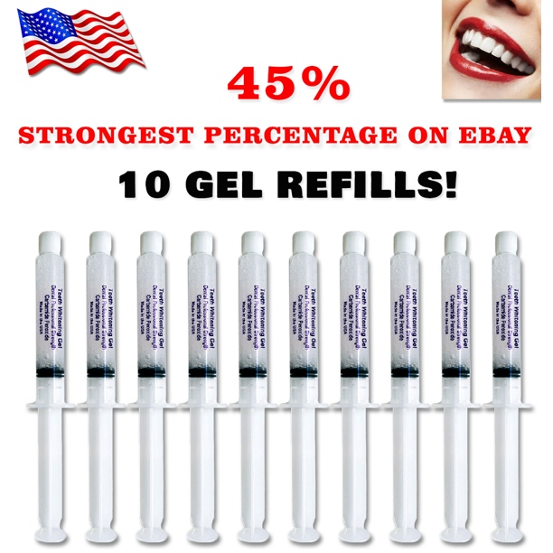 45% Peroxide Gel Teeth Whitening Tooth Whitener Bleach 10 ...
