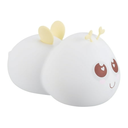 

HOOUDO Night Light Clearance Night Lights The New Bee- Pat Light Sensor Bedside Night Light USB Rechargeable Colorful Eye Protection Night Light