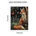 thumbnail image 2 of ARISTURING William morris Animal Wall Art Fox Rabbit Canvas Poster Print Forest Wildlife Picture Painting Gothic Botanical Flower  Painting Bedroom Wall Decor  12x16 in, 2 of 5