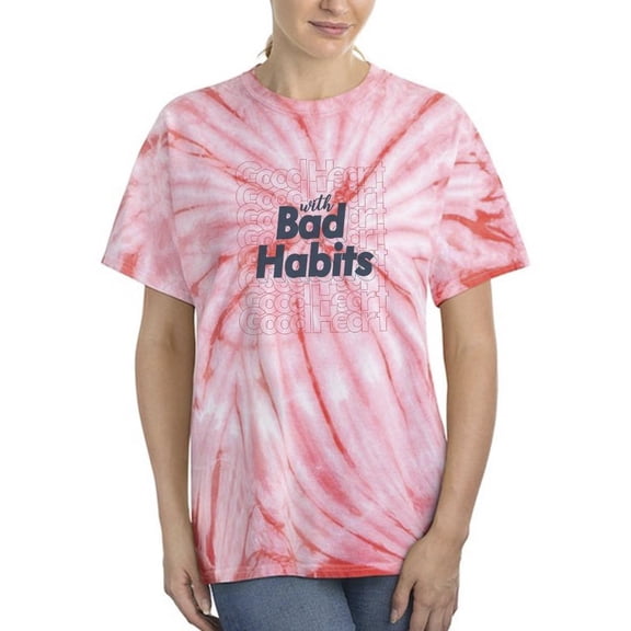 Good Heart Bad Habits Tie Dye Cyclone Women -Image by Shutterstock, Female Large