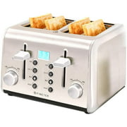 Toaster Home Breakfast Machine Multifunctional Automatic Heating Toaster Home Toaster (Color : Silver)