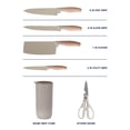 thumbnail image 3 of Set de Cuchillos de Cocina Oster Gunderson 6 Piezas con Bloque de Madera, 3 of 7