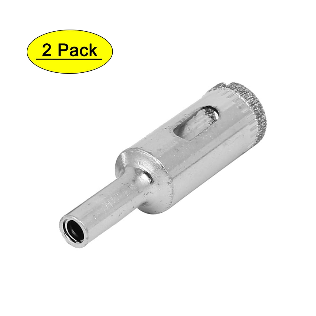 14mm Cutting Diameter Diamond Coated Round Shank Glass Hole Saw Drill Bit 2pcs