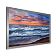 thumbnail image 2 of Designart 'The Blue Ocean In Sunset Evening II' Nautical & Coastal Framed Art Print, 2 of 4