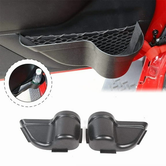 Car door storage box embedded front door pocket tray box accessories door storage box suitable for Jeep Wrangler JK JKU 2011-2018
