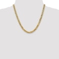 thumbnail image 2 of Leslie's Real 14kt Yellow Gold 6.1mm Flat Beveled Curb Chain; 20 inch; Lobster Clasp; for Adults and Teens; for Women and Men, 2 of 5
