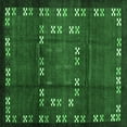 thumbnail image 1 of Ahgly Company Indoor Square Abstract Emerald Green Contemporary Area Rugs, 5' Square, 1 of 4