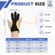thumbnail image 2 of Guantes de Tiro con Arco Uxcell, Protector de Cuero Duradero de 3 Dedos 1 Paquete & L & Negro Amarillo, 2 of 6