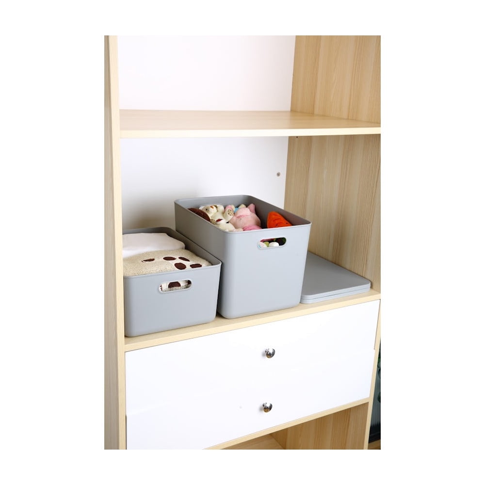 YBM Home Stackable Plastic Storage Bin with Lid, White - On Sale