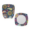 thumbnail image 4 of FKELYI Abstract Flower Print Office Chair Slipcover Stretchable Desk Chair Cover Elastic Fabric Computer Chair Protective Cover Chair Cover for Decoration, Pack of 2, 4 of 7