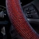 thumbnail image 3 of Funda para volante de mujer, con cristales brillantes Bling Bling, universal para coche o SUV, 15 pulgadas (diamante rojo), 3 of 5