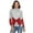 Shiny silver starry Christmas with red bow ti-1, variant on Elegant Red Christmas with Snowflake Women's Turtleneck Sweater Long Sleeve Ribbed Fitted Turtle Neck Casual Fall Winter Collection Top S