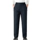 thumbnail image 2 of Pantalones largos de moda para hombre, casuales, de color sólido, con cintura elástica y bolsillos, pantalones largos de poliéster para hombre., 2 of 6