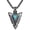 A13, variant on Arrowhead Necklace Crushed Turquoise Inlay Protection Courage Totem Arrow Jewelry Gift for Men Women