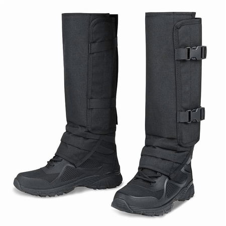 Hiking Leg Gaiters Snake Proof Protective Guards Outdoor Hunting Lower Leg Protection 600D Oxford Fabric with Waterproof Coating Adjustable & Boot Hooks for Men Women