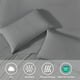 thumbnail image 2 of Regency Heights Juego de Sábanas Dobles Ropa de Cama Suave y Sedosa de 2 Piezas, Gris, 2 of 7