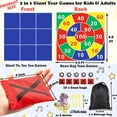 thumbnail image 3 of 2-in-1 Outdoor Giant Tic Tac Toe Bean Bag Toss Games for Kids Adults,4.5Ft Large Outside Picnic Lawn Backyard Games for Kids Family Birthday Party Beach Carnival Outdoor Fun Giant Yard Field Day, 3 of 6