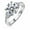 4ct Round Cut, variant on AnuClub 3 4 5ct Round Cut/Emerald cut Moissanite Engagement Rings 925 Silver Three-Stone Promise Ring for Women