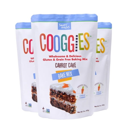 Cooggies Gluten Free Carrot Cake Bake Mix, 3 Pack