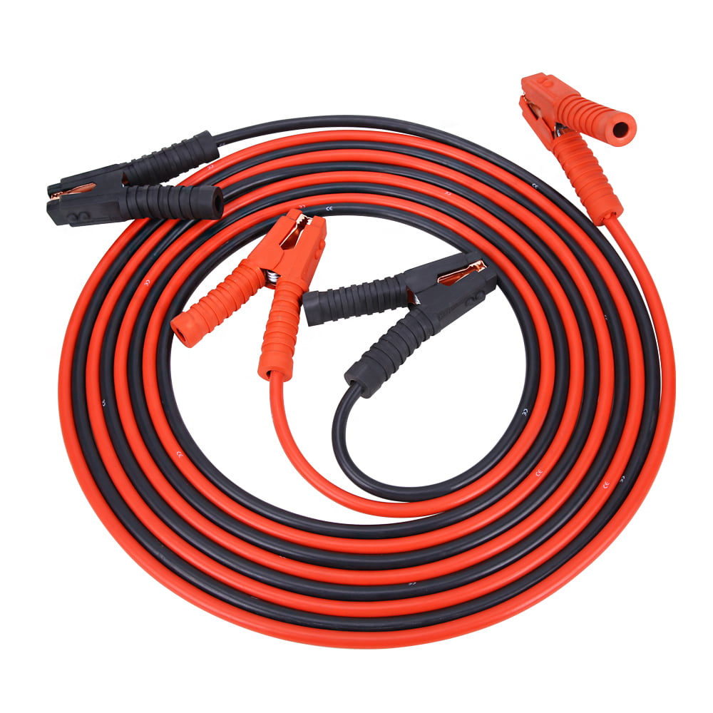 Kornculor Auto Jumper Cables 2 Gauge 20Ft 1200AMP Anti-frozen Heat Insulation Commercial Grade Booster Cables Battery Jump Start Cables for Car Van SUVs Trucks with Carrying Bag 2AWG x 20' 
