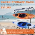 thumbnail image 5 of Surfboard & Kayak Vertical Storage Rack - Space-Efficient 6-Unit Dock/Garage Organizer, 5 of 8